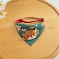 thumbnail image 1 of Christmas Pet Scarf Collar for Dogs and Cats, Adjustable Triangle Design with Festive Motifs, Holiday Accessory for Small Animals, 1 of 8