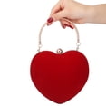 thumbnail image 2 of Party Clutch Purse Cute Heart Shaped Women Handbag Evening Bags, 2 of 6