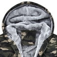 thumbnail image 4 of Men's Hooded Winter Coat Thicken Sherpa Lined Camo Hoodies Parka Jacket Full Zip Warm Jacket, 4 of 4