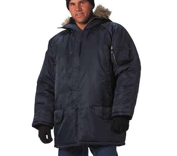 Rothco N3B Snorkel Parka Flight Jacket, Navy Blue, XL