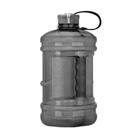 2.3 Liter BPA Free Reusable Plastic Drinking Water Bottle w/ Steel
