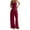 Wine, variant on OIOLOYJM 2 Piece Sets for Women Comfy Cami Pajama Sets Casual Loose Tank Tops High Elastic Waist Drawstring Wide Leg Pants Cozy Soft Lounge Set Light Gray S