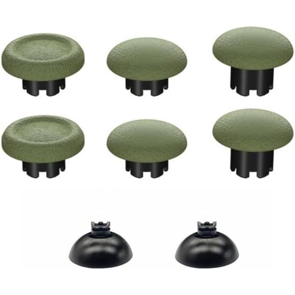 TRAHOO-Replacement Thumbsticks for PS5 Controller, Custom Joysticks Analog Stick Thumb Grips Sticks Interchangeable for PS5/PS4/PS5 Edge Controllers, Green