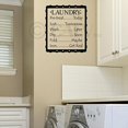 thumbnail image 2 of Laundry List Pre Treat Today Sort Tomorrow  Wash Later Dry Soon Fold Maybe  Iron Get Real Vinyl Lettering Wall Decal Laundry Room Decor - Size: 20"H x 16.5"L - Color: Black, 2 of 5