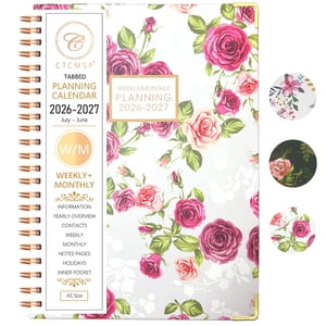 CTCMSP 2026-2027 Academic Planner, Floral Hardcover