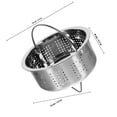 thumbnail image 2 of Raindrops Steel Steam Basket Rice Cooker For Household Use 1Pcs, 2 of 6
