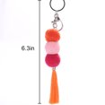 thumbnail image 2 of Pom Pom Keychain Handmade Bohemian Pompom Tassel Charm Handbag Charm for Women, 2 of 10