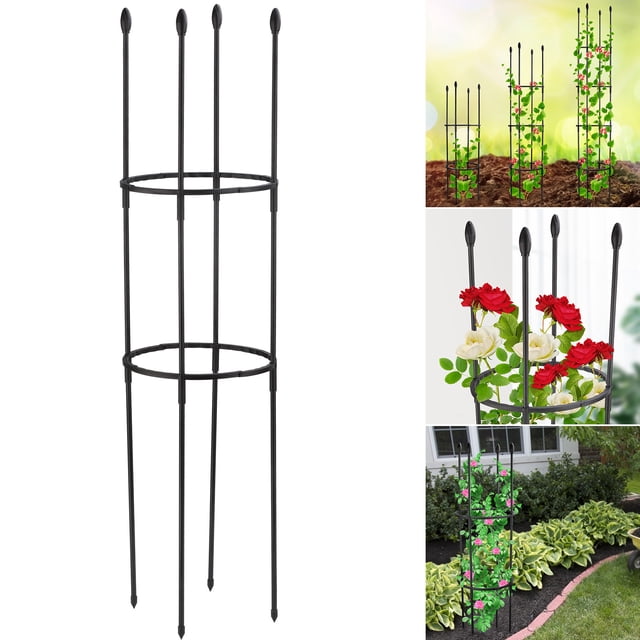 Vine Plant Support Flower Clematis Plants Garden Trellis Cherry Tomatoes Vines DIY Attached Roses Sturdy Climbing Frame