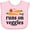 AD-Pink, variant on Inktastic Vegetarian Runs On Veggies Boys or Girls Baby Bib