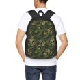 thumbnail image 4 of Disketp Green Camouflage Skull Mochila Minimalista de Gran Capacidad, Mochila de Viaje para Escuela, Trabajo o Uso Diario, 4 of 5