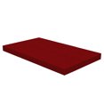 thumbnail image 2 of Faux Suede Foldable Mattress, Digitally Printed Grunge Texture, Portable Futon Mat Lightweight Sleeping Pad Spare Bedroom Guest Bed for Camping Dorms, Ruby, King, by Ambesonne, 2 of 6