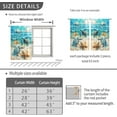 thumbnail image 6 of Beach Kitchen Curtains Ocean Sea Turtle Blackout Curtains Summer Short Tier Curtain Cafe Tier Curtains Decor for Living Dining Bathroom Room Seascape Hawaiian Theme 2 Panels Set 26"x 36", 6 of 6