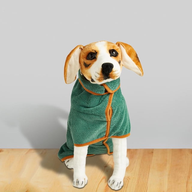 Toalla para perro, albornoz para perro, pijamas de microfibra, transpirable, súper absorbente, ropa para mascotas, abrigo para bañar mascotas, baño al