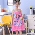 thumbnail image 1 of Elsa, camisón de verano para niños, ropa de hogar para bebés, vestido de princesa con estampado de seda helada, falda para niñas, ropa de dormir para niñas, camisón 8 90-106cm zhangmengya CONDUJO, 1 of 2