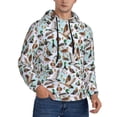 thumbnail image 2 of Pofeuu Mallard Ducks Wild Birds1 Print Mens Casual Hooded Collar Drawstring Hoodies Pullover Sweatshirts Casual Long Sleeve Shirts-3X-Large, 2 of 7