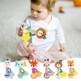 thumbnail image 2 of Baby Rattles 0-6 Months，Baby Soft Rattles Shaker，Hand Grab Sensory Shaker,Teething Toys for Babies 6-12 Months，Sensory Plush Animal Toys for 0 3 6 9 12 Months Newborn Toys, 2 of 2