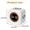 thumbnail image 3 of Gravities Induction Countdown Timer Cubes Shape Timer LED Display Digital Timer Desktop Decorations for Sturdy Use, 3 of 8