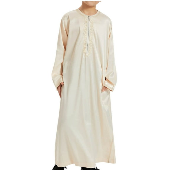 SELONE Jacket Toddler Girl with Pockets Long Zipper Solid Long Sleeve Fall Winter Coats Beige XXXL