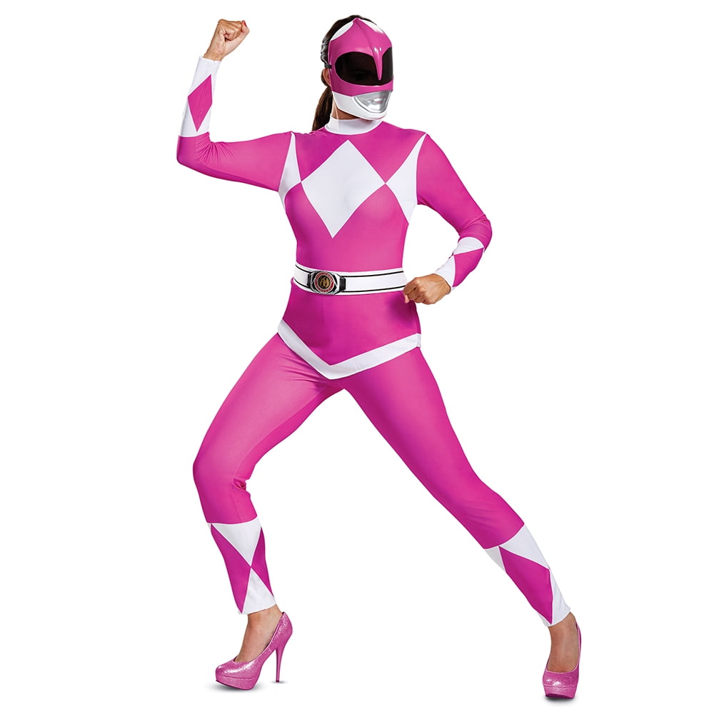 Pink Power Ranger Costume With Helmet
