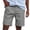 Grey, variant on Mens Dress Shorts Summer Lightweight Straight Leg Loose Fit Business Casual Bermuda Shorts with Pockets