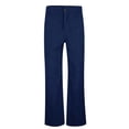 thumbnail image 3 of Summer Pants for Women Ladies' Solid Color Design Casual Pants Business Fashion Comfortable Loose Casual Fashion Women Lounging Workout Pocket Dressy Work Soccer Women's Trouser Blue XL, 3 of 8