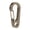 Natural, variant on Titanium Alloy Key Ring Fast Hooks Quick Draw Carabiner Keychain Hook Tool For Hiking, Camping, Backpacking and Everyday Carry Use, Natural Finish