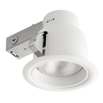 Globe Electric 5 in. White Indoor/Outdoor Recessed Lighting Kit, 90671