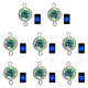 thumbnail image 1 of 8PCS LED Que Atrae La Lámpara Peces Mini Calamar Pesca Plástico para Artes () Azul, 1 of 5