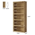 thumbnail image 7 of Fnova 5-Tier Open Bookcase, 70" Tall Bookshelf with Scalloped Edges, Modern Display Shelves Storage Organizer for Living Room, Home Office, Brown, 7 of 7