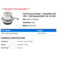 thumbnail image 2 of Fuel Pressure Damper - Compatible with 1999 - 2000 Mazda B3000 3.0L V6 FLEX, 2 of 2