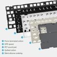 thumbnail image 6 of AUSDOM 98Pro Wireless Mechanical Silent Keyboard – 97Keys, Silent Tactile Switches, Hot Swappable, White Backlit, Gasket Structure, Bluetooth/2.4GHz/USB-C, Customizable (Green & White-Silent), 6 of 8