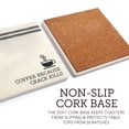 thumbnail image 6 of LotFancy 6pcs Ceramic Coasters for Drinks, 4x 4 in, Absorbent Cork Coasters, Beige, 6 of 8