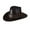 Wine, variant on Celivon Unisex Black Western Cowgirl Hat Vintage Casual Wide Brim Travel Loose Cap Outdoor Camping Hat