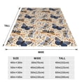thumbnail image 3 of Bingfone Butterflies Print Flannel Fleece Blanket Throw Blanket for Bed,Sofa,Couch,Travel,Camping(50"x40" ), 3 of 8