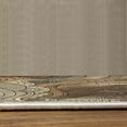 thumbnail image 3 of Abstract Turkish Area Rug, Ocean Inspired Graphic Paisley Pattern Swirled Hand Drawn Art Print, Soft Carpet for Living Room Decor with Distressed Look, 4' X 5.7', Apricot Beige, by Ambesonne, 3 of 4