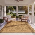 thumbnail image 3 of SAFAVIEH Courtyard Zowie Geometric Indoor/Outdoor Area Rug, Gold/Natural, 9' x 12', 3 of 11