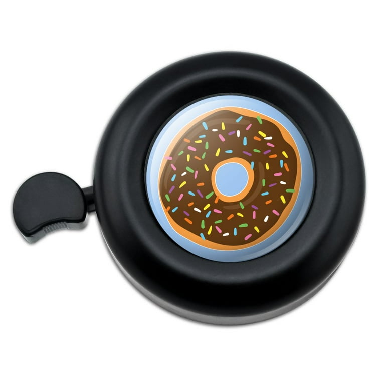 Cute Donut with Sprinkles Chocolate Icing Bicycle Handlebar Bike