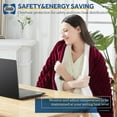 thumbnail image 4 of Electric Heated Blanket Twin size - 62"x84" Heating Blanket with 8  hours Auto-off, 10 Level Over-heat Protection, Soft Flannel, 4 of 8