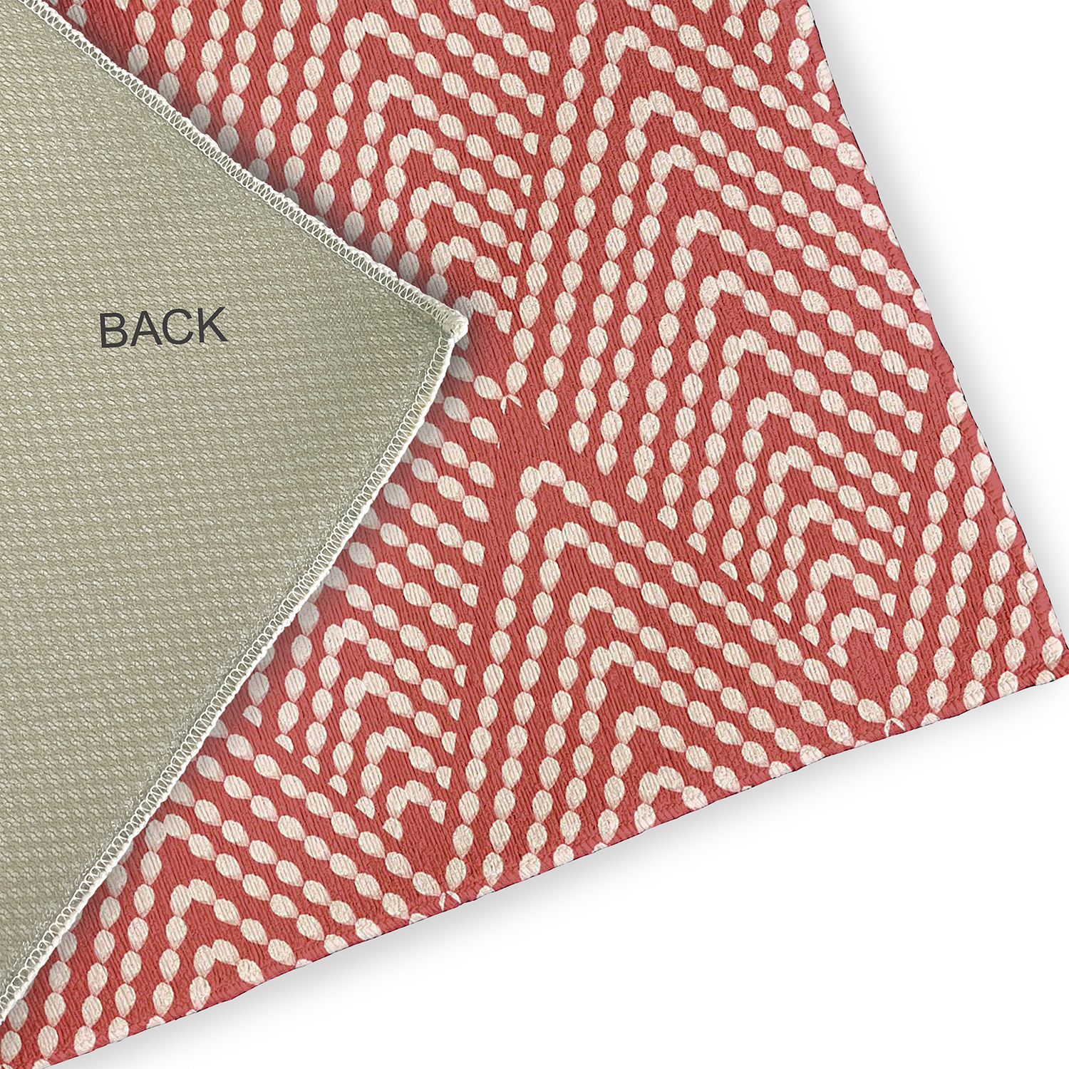 Simply Daisy 4' x 6' Ligonberry Red Lifeflor Diamond Spring Chenille Indoor/Outdoor Rug