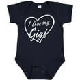 thumbnail image 3 of Inktastic I Love My Gigi in White Chalk Heart Boys or Girls Baby Bodysuit, 3 of 5