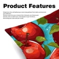 thumbnail image 2 of Fruit Sumptuous Velvet Throw Pillow Covers Set of 2, Decorative Bed Pillow Cases with Unique Patterns for Home Decor, Sizes 16x16, 18x18, 20x20 Inches, 2 of 6