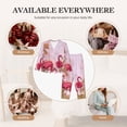 thumbnail image 7 of Lsque Flamingos In The Tropical Forest Pattern Long Sleeve Pajama Set for Women - Soft 2-Piece Sleepwear and Loungewear Set with Pockets, Comfy Nightwear-X-Large, 7 of 7