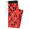 thumbnail image 2 of Briefly Stated Women's Disney Mickey Mouse Ladies Silky Fleece Loungepants, 2 of 2