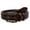 Brown, variant on Men's Croco Print Feather Edged Leather Dress Belt