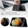 thumbnail image 6 of Case for Samsung Galaxy S22 Plus [Not for S22 or S22 Ultra], Detachable Magnetic Wallet Credit Card Slot Kickstand Cover Support Wireless Charging Compatible with Samsung Galaxy S22 Plus (Black), 6 of 9