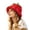 Red, variant on Wide Brim Sun Hats Cute Styling Handmade Food Knitted Wool Fisherman'S Hat