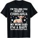 thumbnail image 1 of Playera de Mujer con Diseño de Chihuahua Tierno para Amantes de esta Raza, 1 of 7