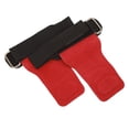 thumbnail image 3 of 1 par de correas de agarre para levantamiento de pesas, doble piel de vaca, peso muerto, guantes de levantamiento de dominadas, accesorios para gimnasia, fitness, color rojo, 3 of 14