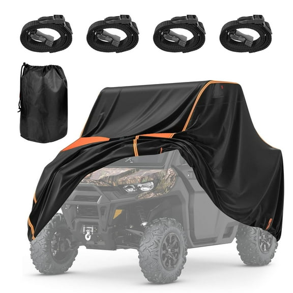 UTV Cover, Waterproof Heavy Duty Full Size Cover 2-3 Seaters Compatible with Pioneer Polaris (L x W x H: 126" X 70" X 75")
