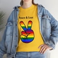 thumbnail image 4 of Peace and Love Pride Unisex Tee-Shirt, 4 of 5